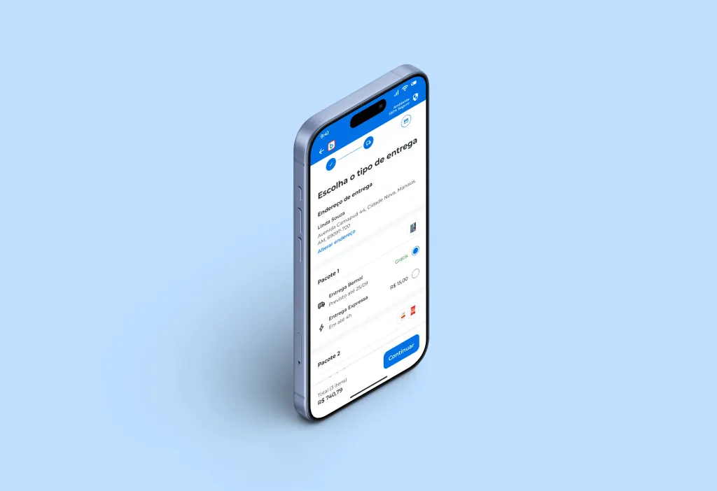 Checkout redesenhado com o design system do Bemol aplicado