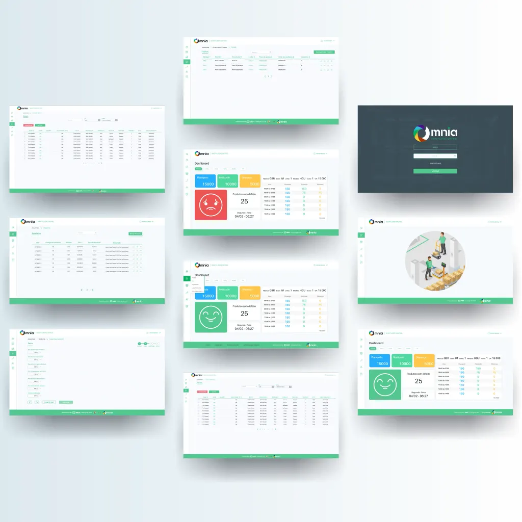 Omnia: interface de controle da linha de fábrica